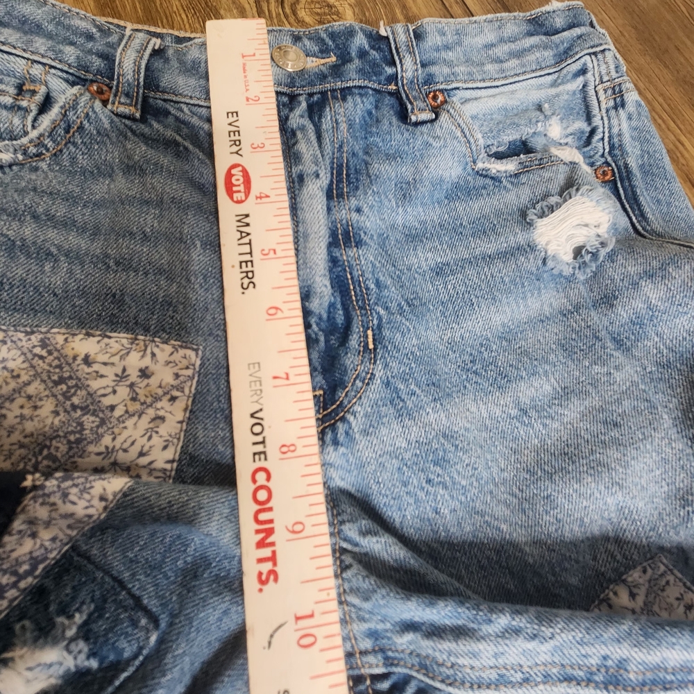 American Eagle Mom's Rip-Style Patchwork Straight… - image 5